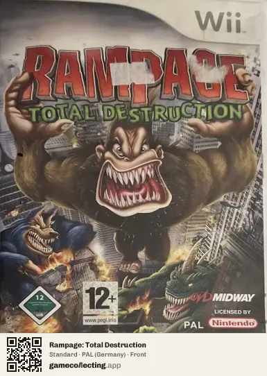 Rampage: Total Destruction Nintendo Wii, Germany box front