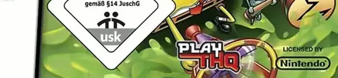 SpongeBob SquarePants featuring Nicktoons: Globs of Doom, the USK square on its front