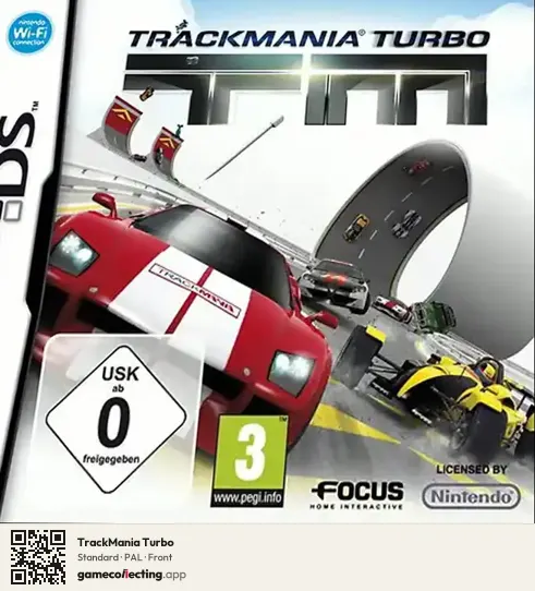TrackMania Turbo Nintendo DS, PAL box front