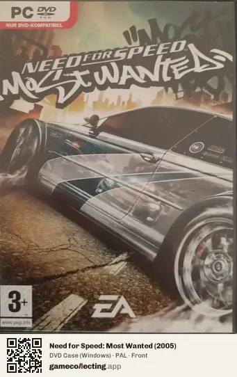 Need for Speed: Most Wanted (2005) Computer, PAL box front