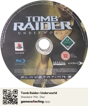 Tomb Raider: Underworld PlayStation 3, PAL disc