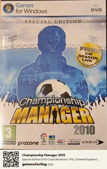 Championship Manager 2010 Computer, United Kingdom box front