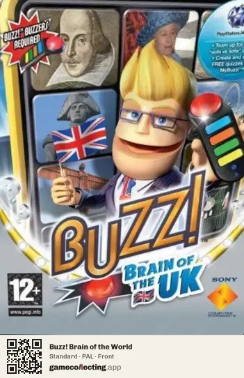 Buzz! Brain of the World PlayStation 3, PAL box front