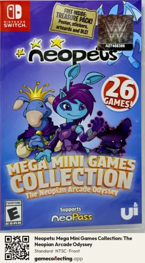 Neopets: Mega Mini Games Collection: The Neopian Arcade Odyssey Nintendo Switch, NTSC box front