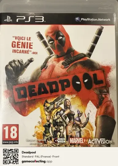 Deadpool PlayStation 3, France box front