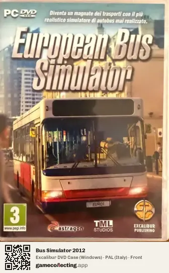 Bus Simulator 2012 Computer, Italy box front
