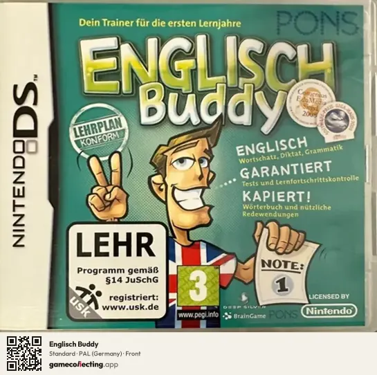 Englisch Buddy Nintendo DS, Germany box front