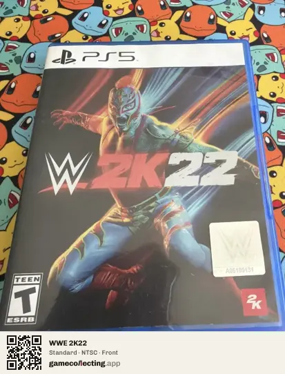 WWE 2K22 PlayStation 5, NTSC box front