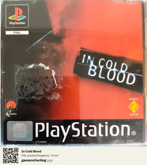 In Cold Blood PlayStation, United Kingdom box front