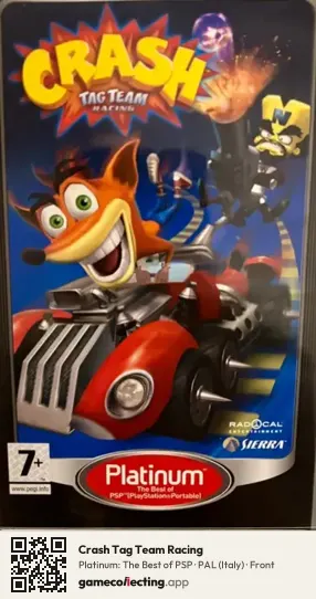 Crash Tag Team Racing PlayStation Portable, Italy box front
