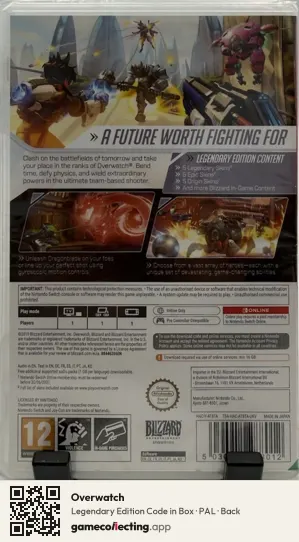 Overwatch Nintendo Switch, PAL box back