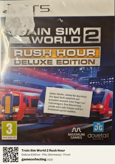 Train Sim World 2 Rush Hour PlayStation 5, Germany box front