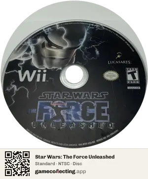 Star Wars: The Force Unleashed Nintendo Wii, NTSC disc