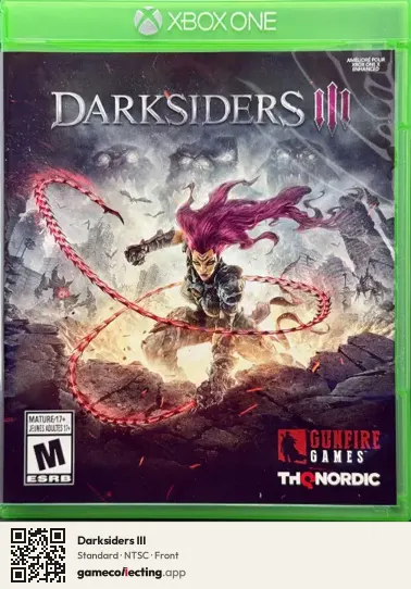 Darksiders III Xbox One, NTSC box front