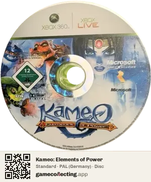 Kameo: Elements of Power Xbox 360, PAL disc