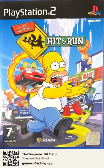 The Simpsons: Hit & Run PlayStation 2, PAL box front