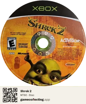 Shrek 2 Xbox, NTSC disc