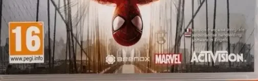 The Amazing Spider-Man 2, the PEGI square on its front