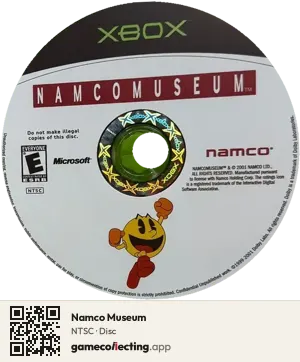 Namco Museum Xbox, NTSC disc