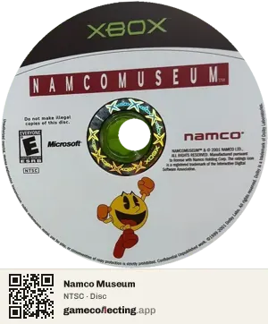 Namco Museum Xbox, NTSC disc