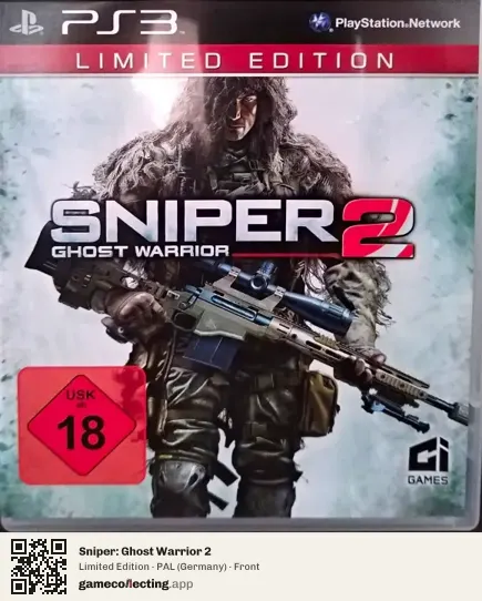 Sniper: Ghost Warrior 2 PlayStation 3, Germany box front