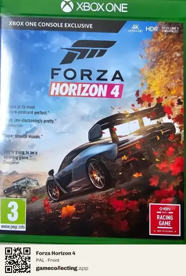 Forza Horizon 4 Xbox One, PAL box front