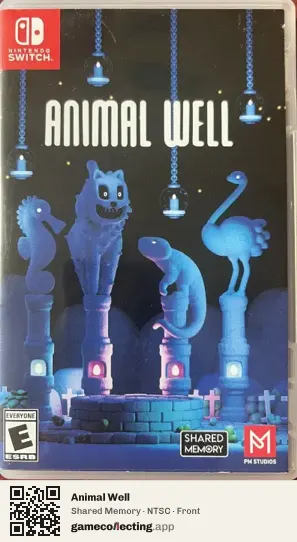 Animal Well Nintendo Switch, NTSC box front