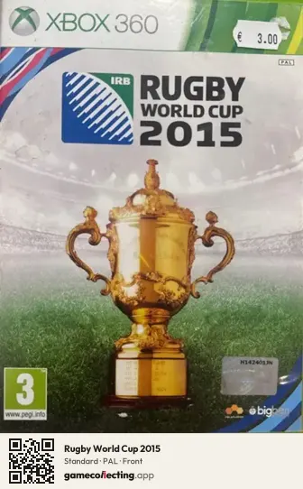 Rugby World Cup 2015 Xbox 360, PAL box front
