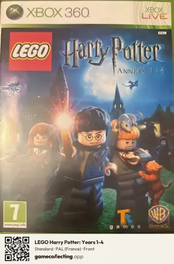 LEGO Harry Potter: Years 1-4 Xbox 360, France box front