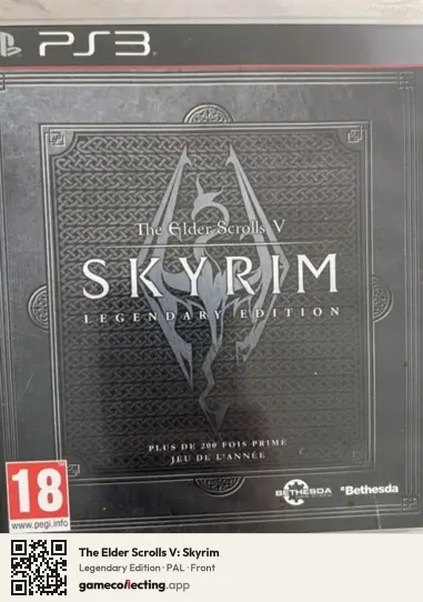 The Elder Scrolls V: Skyrim PlayStation 3, PAL box front