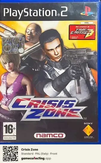 Crisis Zone PlayStation 2, Italy box front