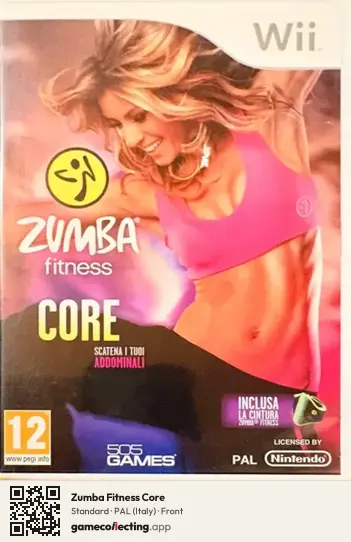 Zumba Fitness Core Nintendo Wii, Italy box front