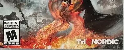 Darksiders, the ESRB box on its front