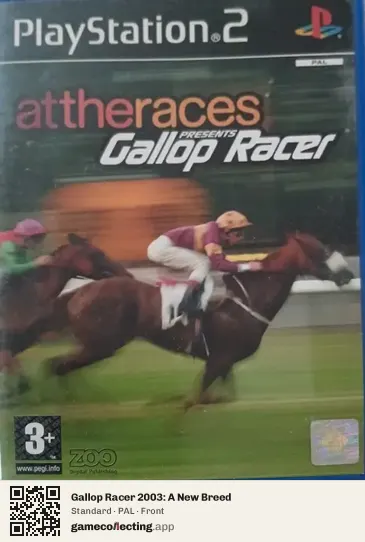 Gallop Racer 2003: A New Breed PlayStation 2, PAL box front