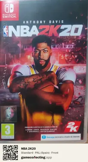 NBA 2K20 Nintendo Switch, Spain box front