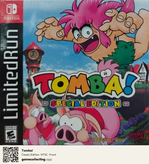 Tomba! Nintendo Switch, NTSC box front