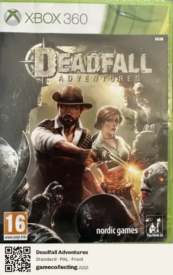 Deadfall Adventures Xbox 360, PAL box front