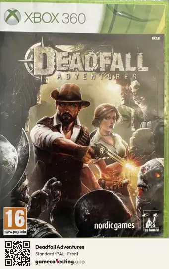Deadfall Adventures Xbox 360, PAL box front