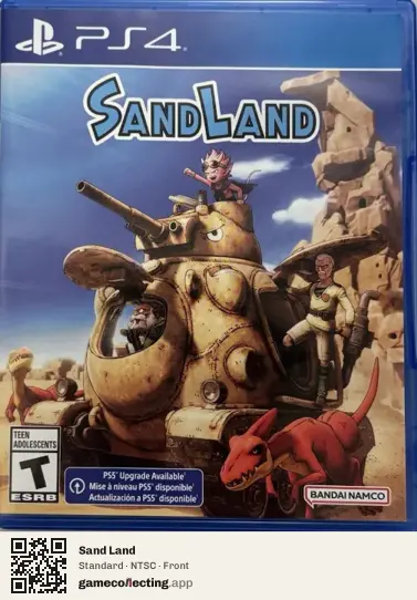 Sand Land PlayStation 4, NTSC box front