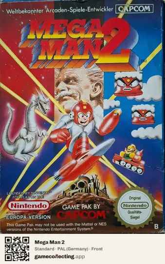 Mega Man 2 Nintendo Entertainment System, Germany box front