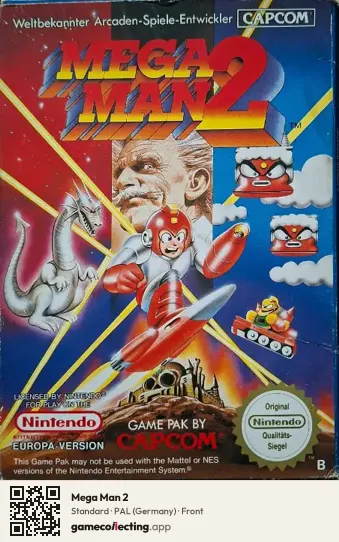 Mega Man 2 Nintendo Entertainment System, Germany box front