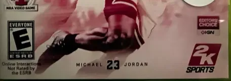 NBA 2K11, the ESRB box on its front