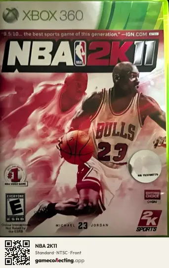 NBA 2K11 Xbox 360, NTSC box front
