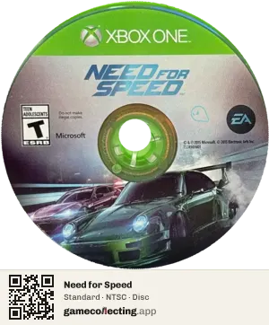 Need for Speed Xbox One, NTSC disc