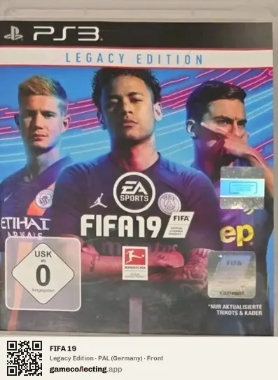 FIFA 19 PlayStation 3, Germany box front