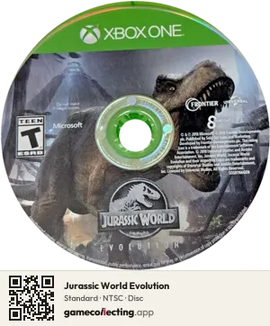 Jurassic World Evolution Xbox One, NTSC disc
