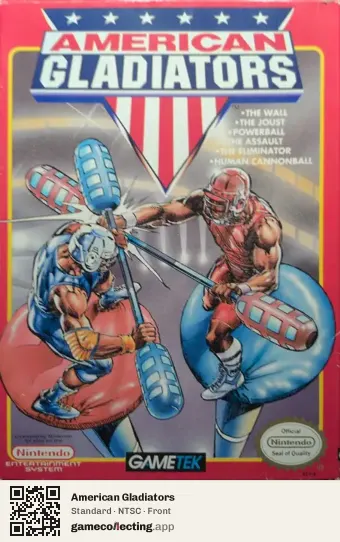 American Gladiators Nintendo Entertainment System, NTSC box front