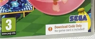 Super Monkey Ball Banana Mania, the PEGI square on its front