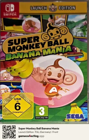Super Monkey Ball Banana Mania Nintendo Switch, Germany box front
