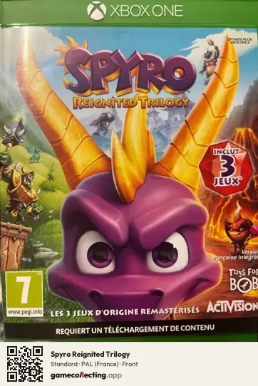 Spyro Reignited Trilogy Xbox One, France box front